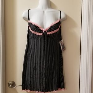 Dreamgirl Pinstripe Babydoll sexy night dress 1x/2x